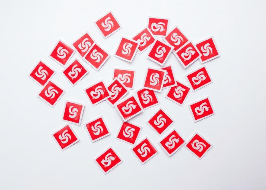 Pile of stickers