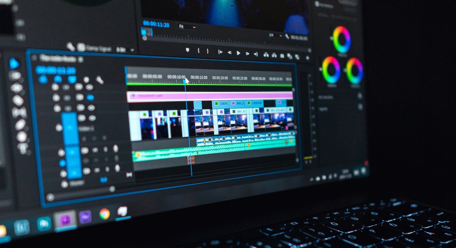 Editing suite still for Tozome